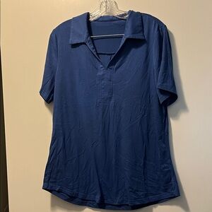 Classic Women's Blue Button Down Shirt